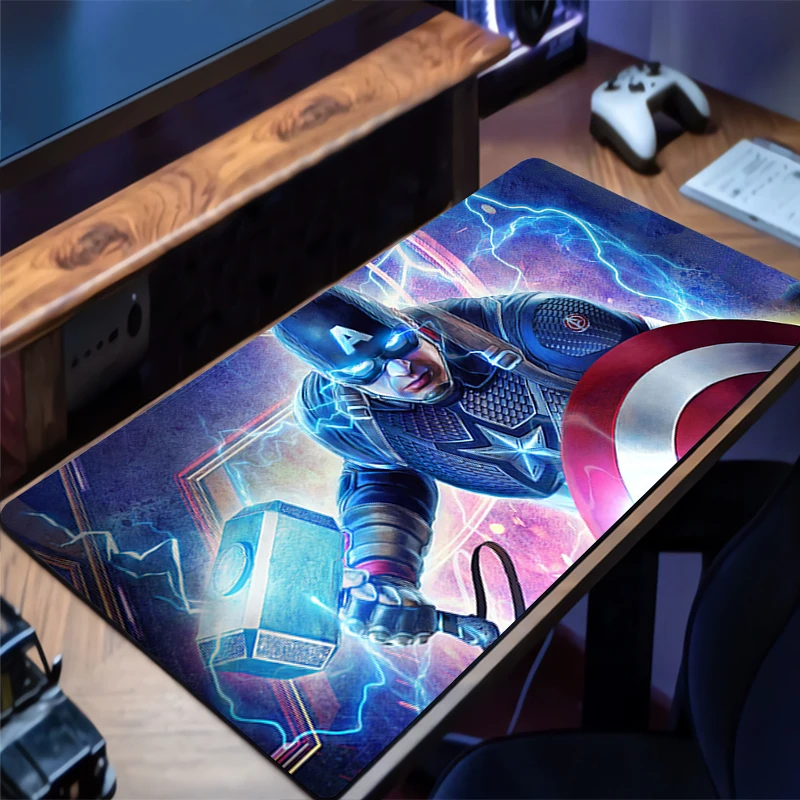 Anime Mouse Pad C-captain A-america HD Print Mousepad Computer Gaming Keyboard Pad Accessories Functional Desk Mat