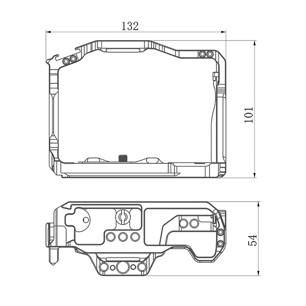 R50 هيكل قفصي الشكل للكاميرا تلاعب لكانون EOS R 50 الإطار الواقي تمديد لتقوم بها بنفسك عدة 1/4 3/8 الحذاء البارد DSLR ترايبود استقرار حامل جبل