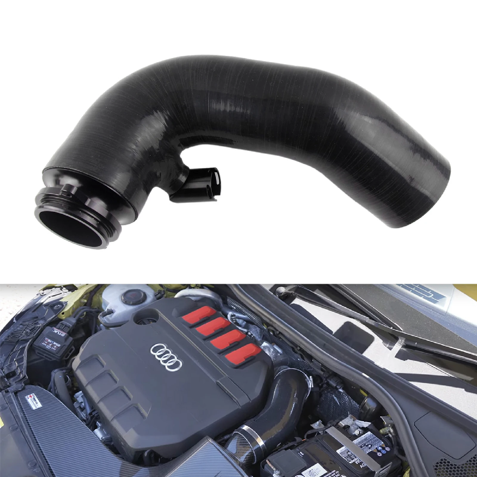 PIKBUK Silicone High Flow Intake Hose for VW Golf R Mk8 Audi S3 2020+ RDH Vehicles 2.0 TSI MQB Evo EA888.4 Engines Only