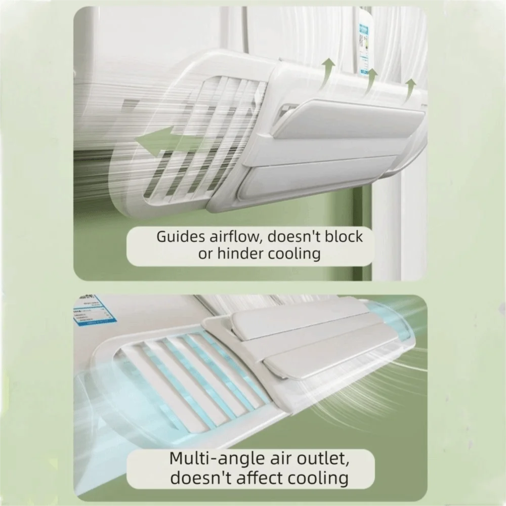 Hanging Air Conditioning Wind Shield Telescopic Anti Direct Blowing Air Conditioning Guide Cover Adjustable Wind Guide Cover