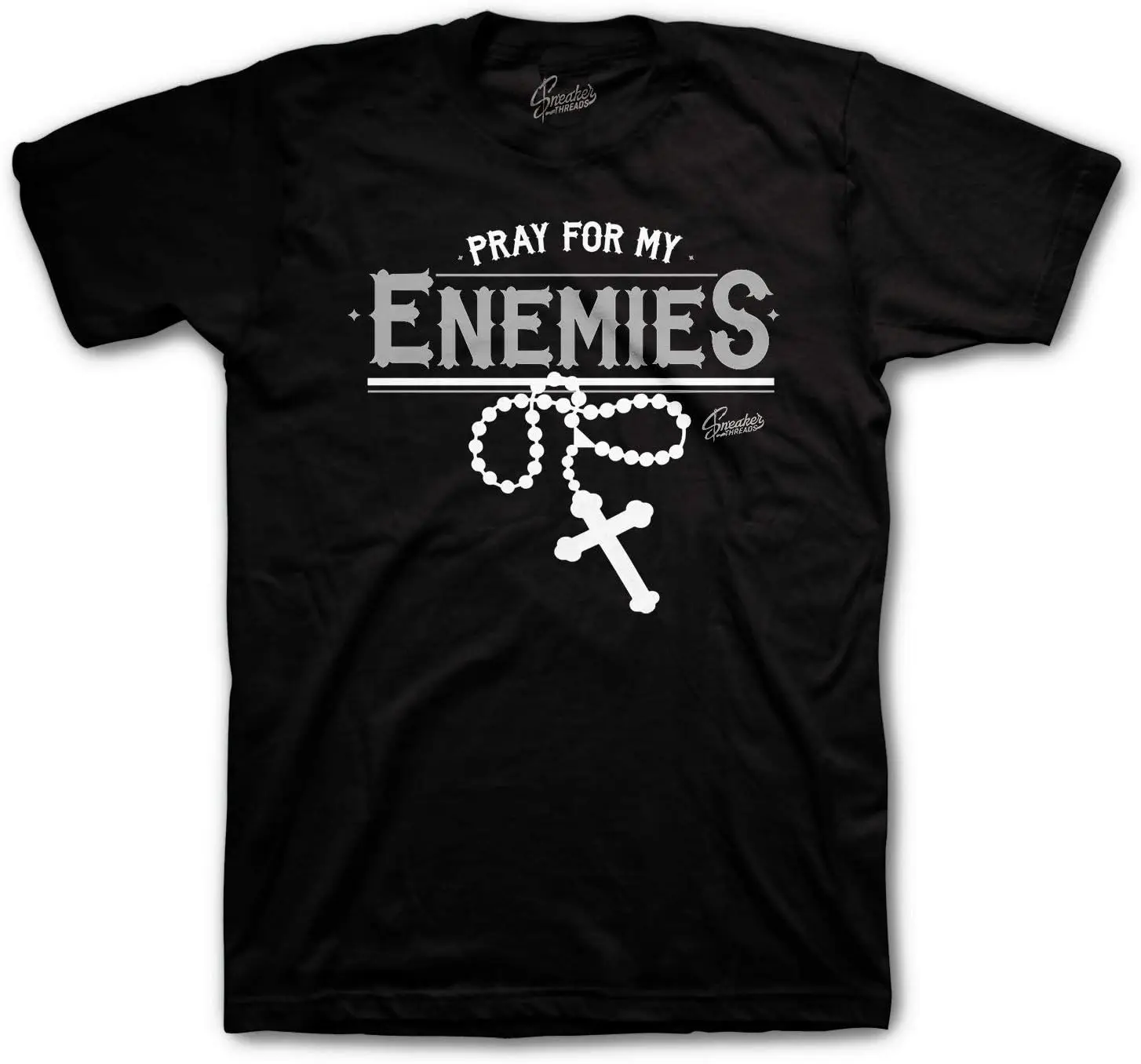 Shirt to Match Jordan 11 Cool Grey Sneakers - Pray for My Enemies Tee