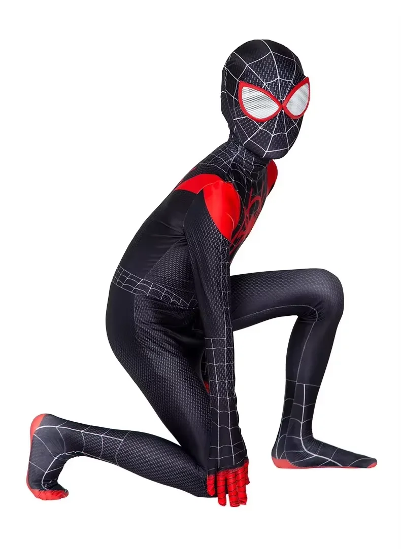 Halloween Per Adulti Bambini Tuta Party Dress Up Regalo Supereroe Spiderman Miles Morales 2099 Costume Cosplay Tute Spider Man