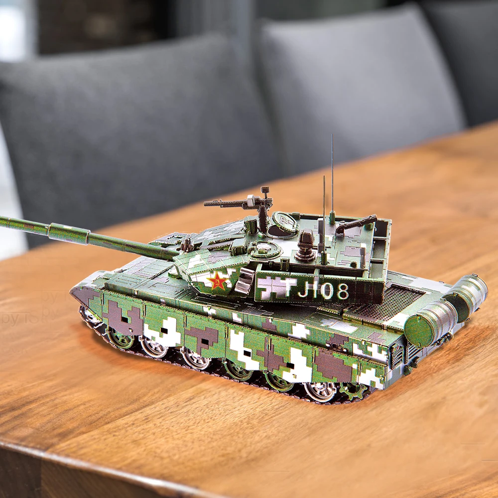 Piececool 3d Metal Puzzles Battle Tank Model Kits DIY for Adult Brain Teaser Toys Birthday Gifts