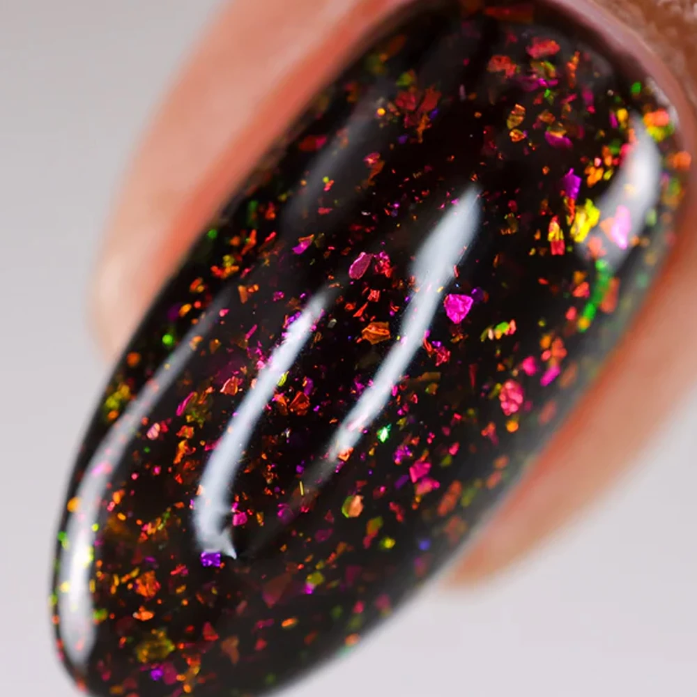 KODIES GEL Chameleon Opal Top Coat UV Gel Nail Polish Sparkle Glitter Aurora Gel Finish Sealer Holographic Nails Art Manicure