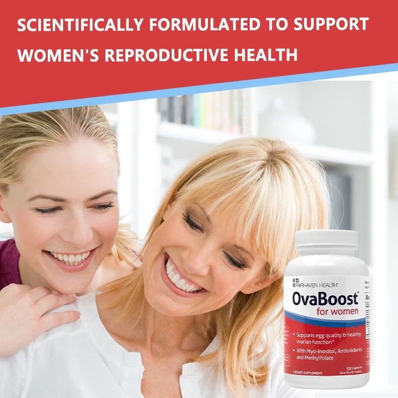 Inositol, Folic Acid, CoQ10 Extract, Antioxidants - Supports Ovulation, Egg Quality, Cycle Regularity