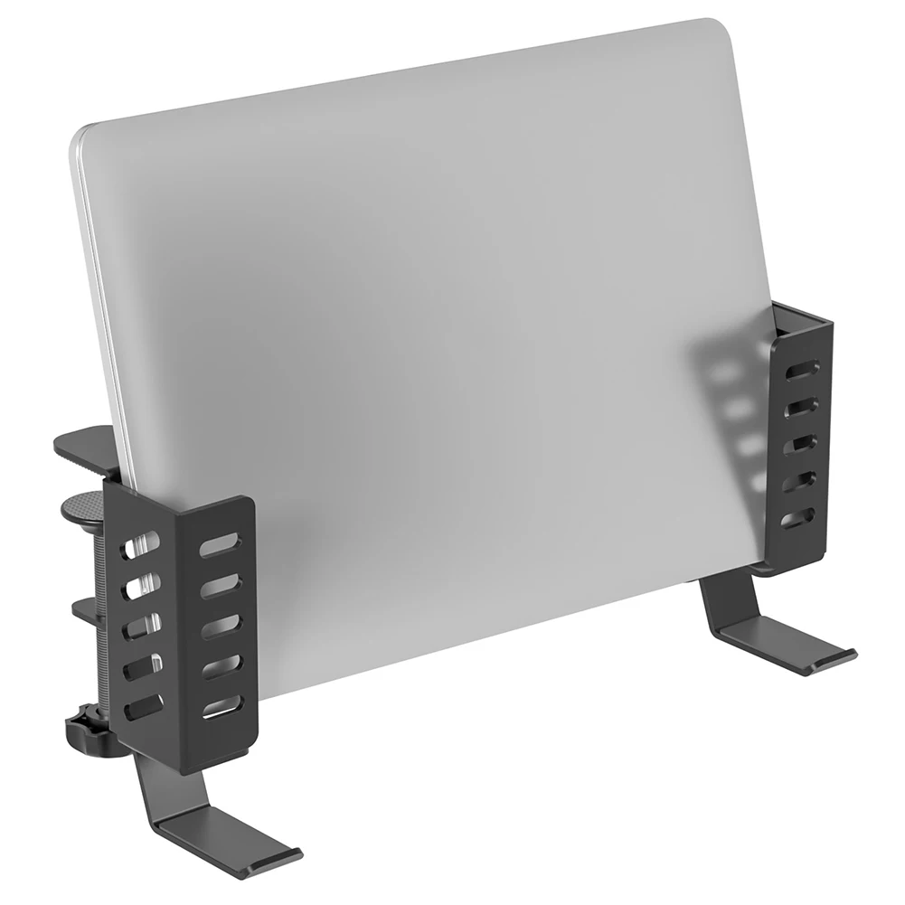 

Side Desk Laptop Mount No Drill Tablets Hanging Holder Clamp on Desk Organizer for Office Home Laptop/Tablet/Keyboard/Headphone
