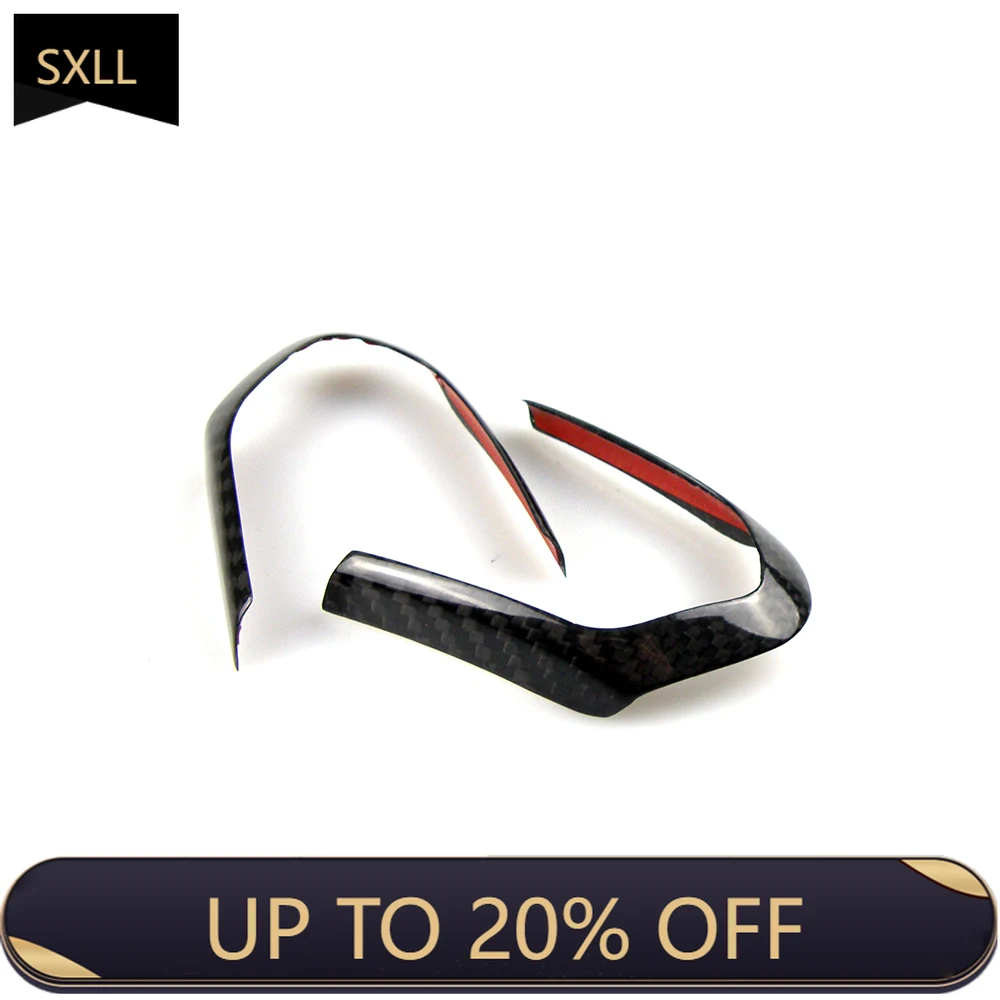 

SXLL Carbon Fiber Steering Wheel Decorative Sticker F20 F22 F30 F32 F10 F06 F15 F16 F80 F82 F83m Sports Wheel Decorative Cover