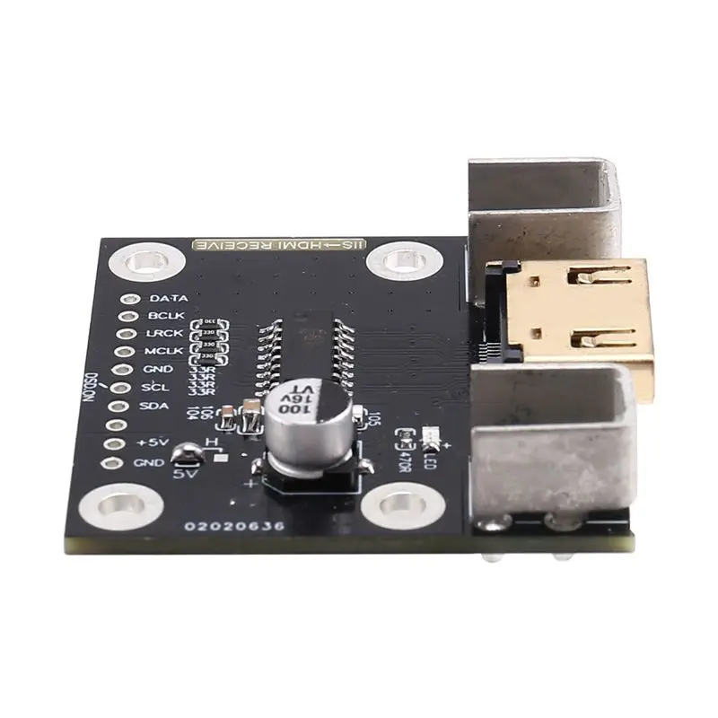 -Enabled I2S Transmitter Board DAC Decoder High-Quality Audio Interface Compatible For Differential Signal Conversion