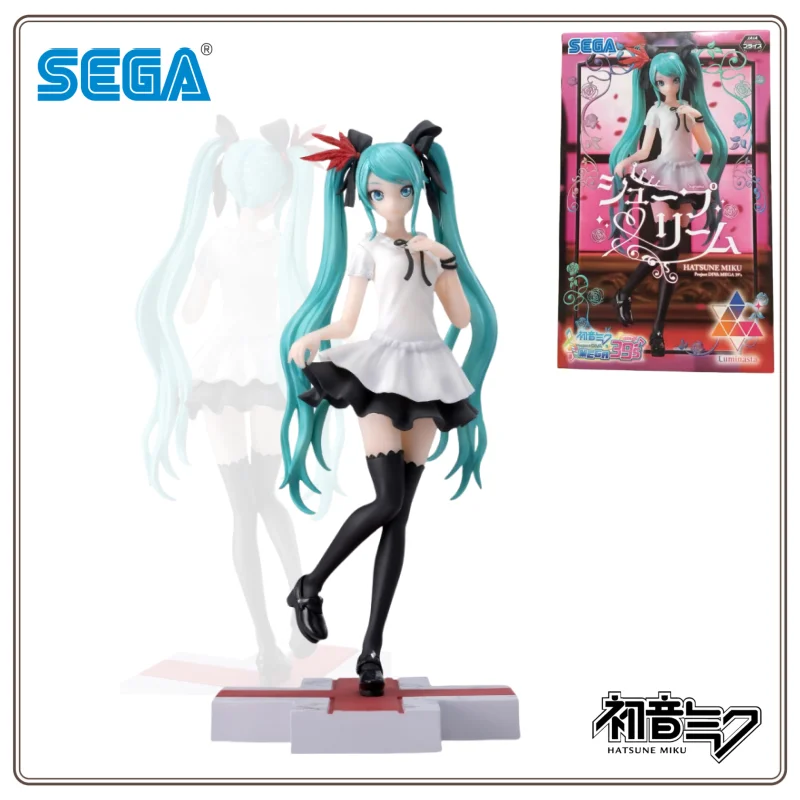 

SEGA Original Genuine Vocaloid Singer Hatsune Miku Project Diva Mega 39's Luminasta Supreme Ver 18cm Model Toy Figures Gifts