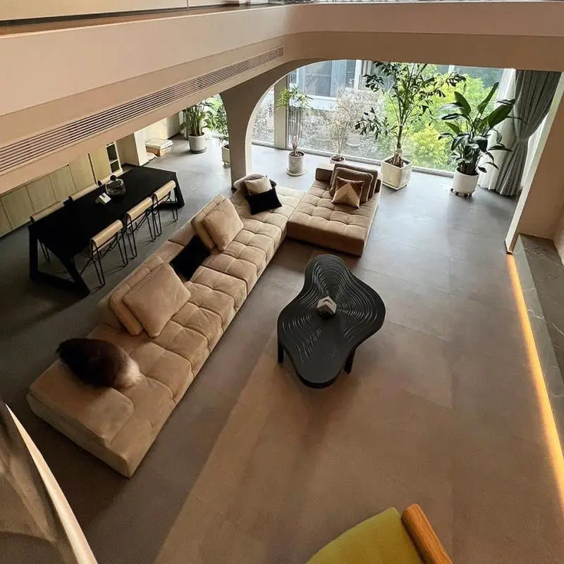 โต๊ะกาแฟทรงเมฆทันสมัยเรียบง่าย รูปทรงพิเศษ สำหรับห้องนั่งเล่นในบ้าน อพาร์ทเมนต์ขนาดเล็ก สไตล์ครีม ดีไซน์สร้างสรรค์ ยอดนิยมในโซเชียล