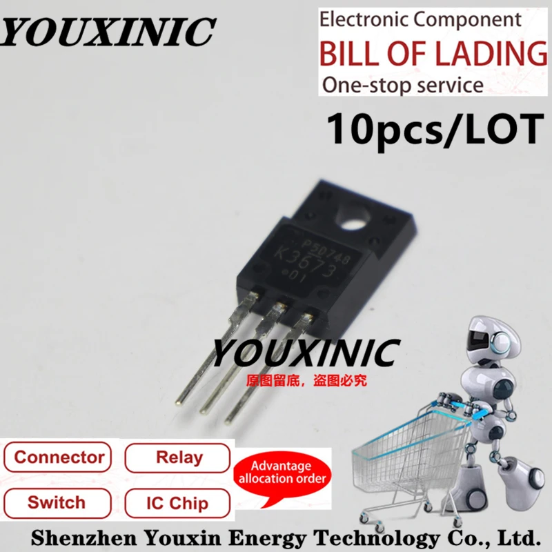 YOUXINIC  100% new imported original  2SK3673 K3673 TO-220F MOS FET 10A 700V