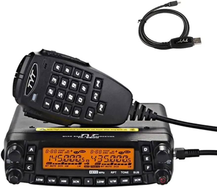 

TH-9800 Quad Band 50W Cross-Band Mobile Car Ham Radio Black 5.5 x 1.58 x 8.35"