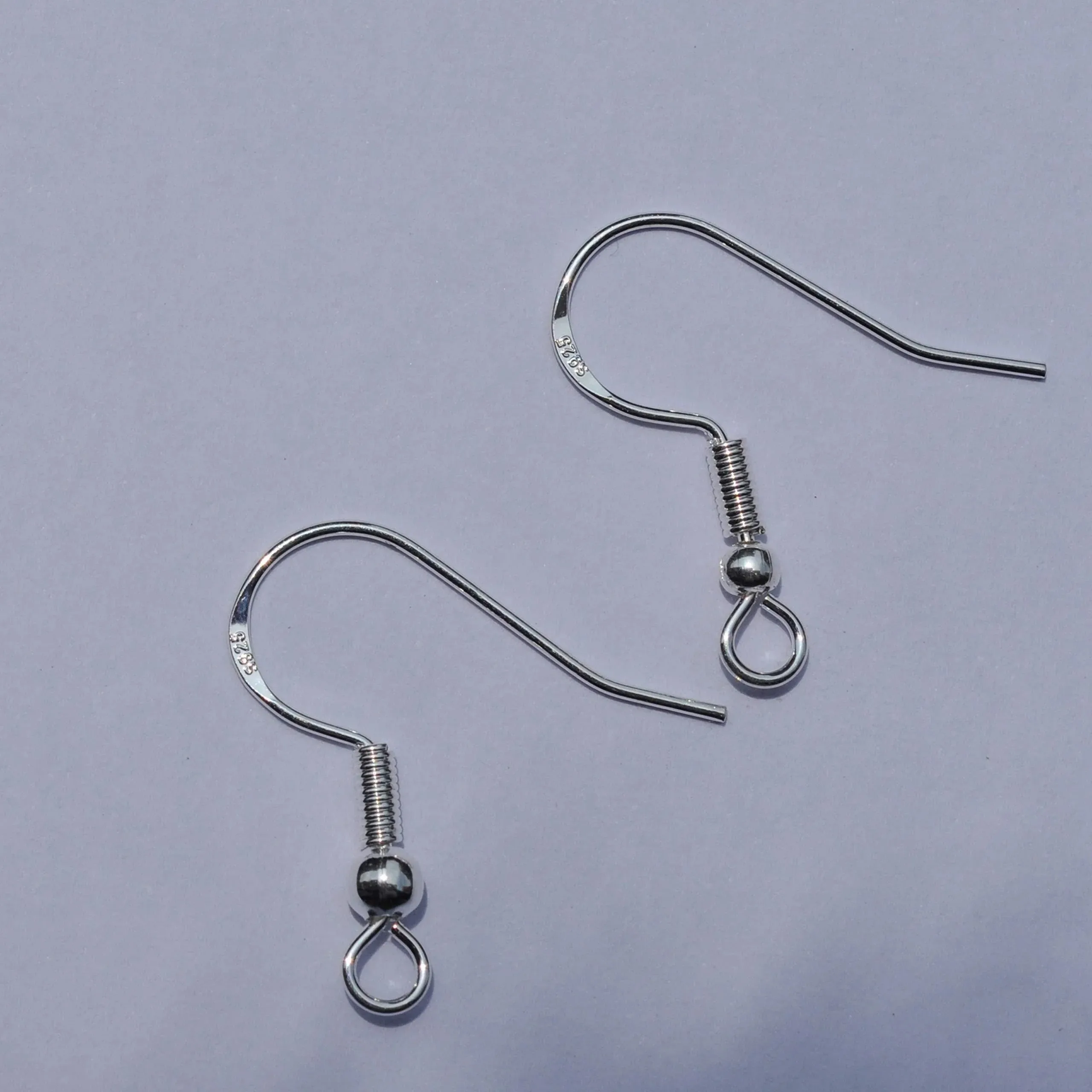 Sterling Silver Earring Hooks for DIY Jewelry Making