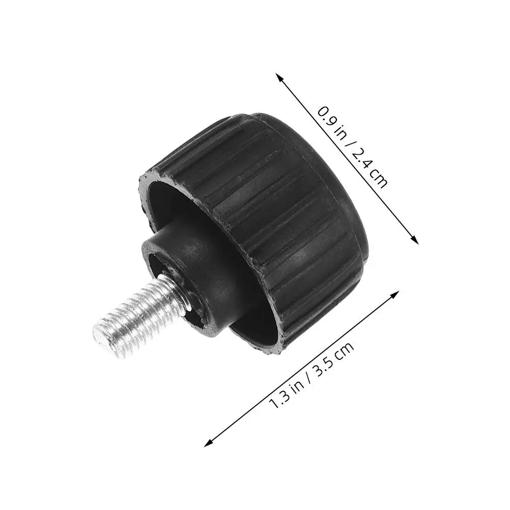 20Pcs Adjustable Leveling Feet Black Threaded Screw-in Furniture Levelers for Electronic Scales Tables Chairs Cabinets Sofas