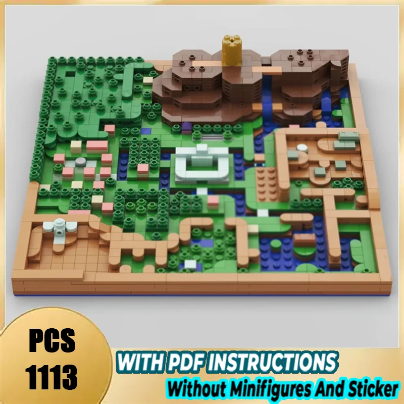 

Exquisite brand new MOC building blocks Map of the Bright World technical module brick model gift Christmas toy DIY assembly set