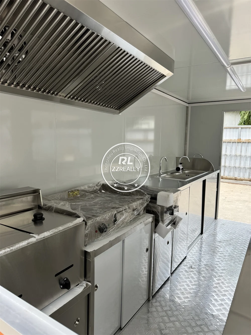 American Custom Food Trailer Mobile Concession Trailers for Sale Hot Dog Cart for Commercial Use Kitchen Food Truck Catering Cof