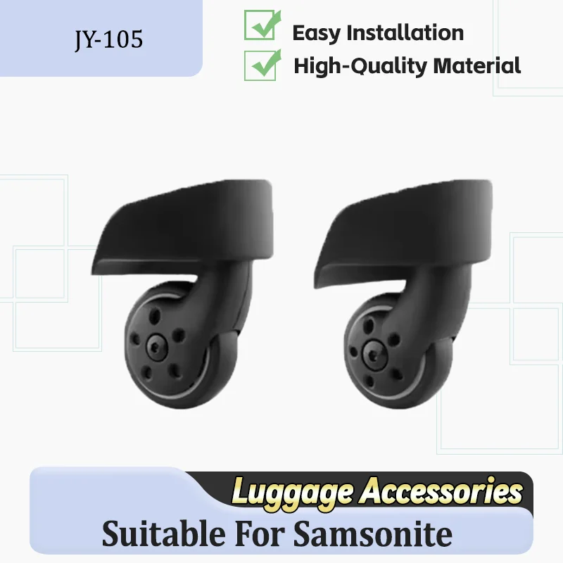 

For Samsonite 360° Silent Wear-Resistant Swivel Casters - Universal Travel Suitcase Replacements