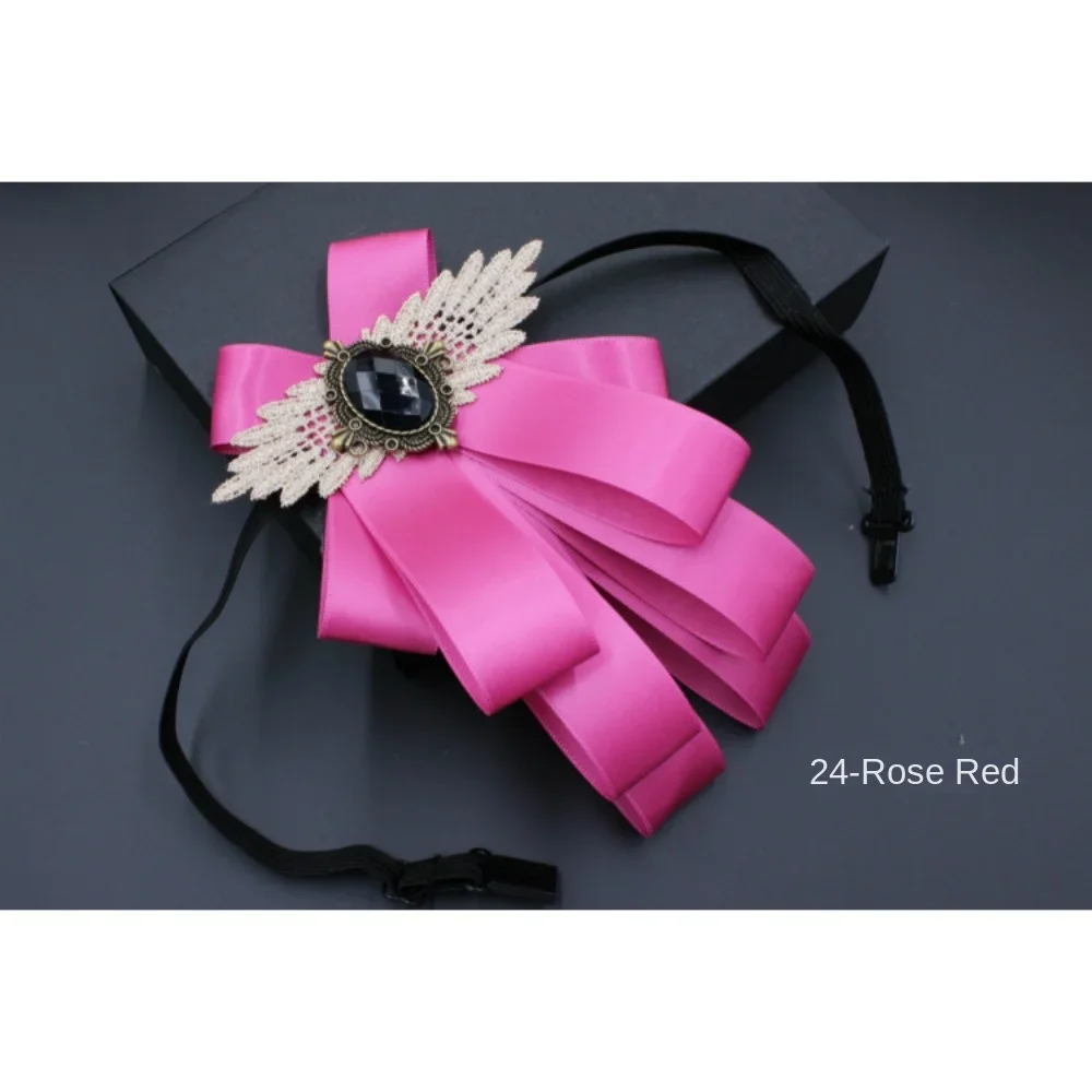 Dasi Kupu-kupu Pesta Pernikahan Pria Baru Berlian Imitasi Setelan Formal Pengantin Pria Dasi Pengiring Pengantin Compere Dekorasi Leher