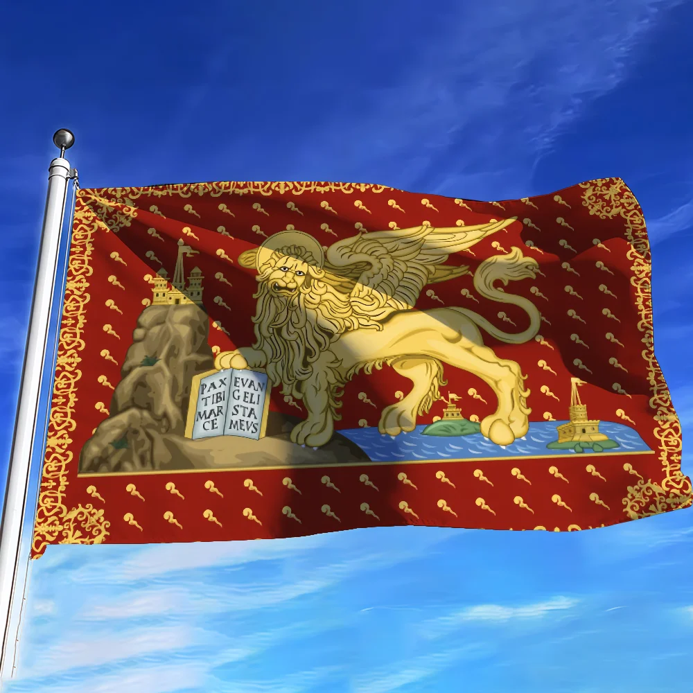 Bandera de la ciudad de Venecia, República de Italia, para acampar, fiesta, picnic, estudio, cabina, fondo, pared, decoración interior, pancarta