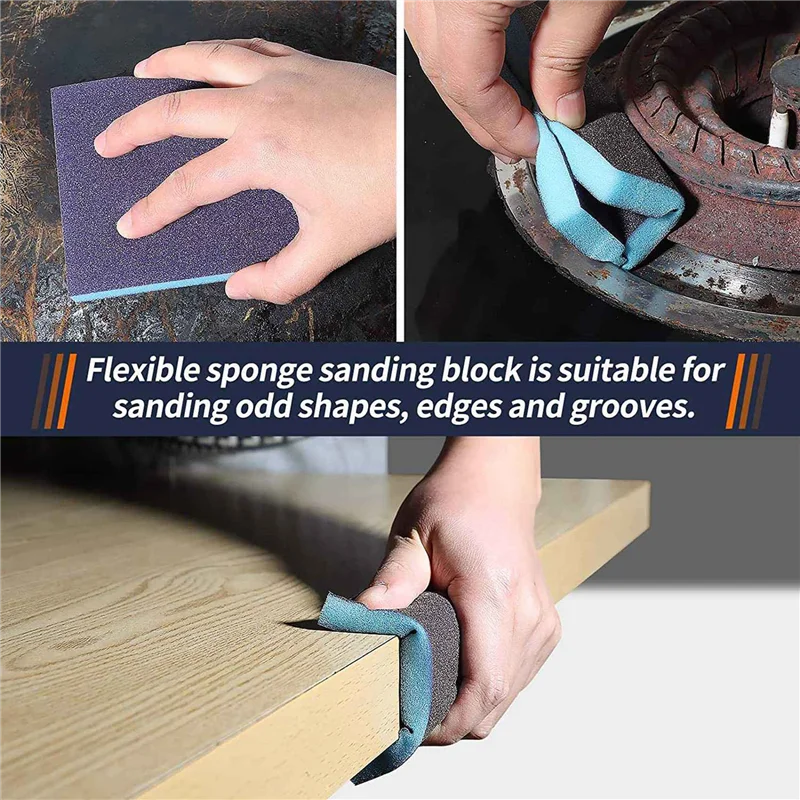 

240Pcs 3Inch Sanding Discs With 2 & 3Inch Backer Pads And Sanding Sponge Sander For Drill Grinder Rotary Tools-ABQU