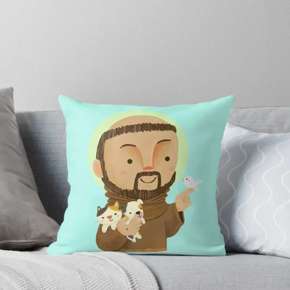 St. Francis of Assisi Throw Pillow christmas decorations 2025 pillowcases for sofa cushions pillow