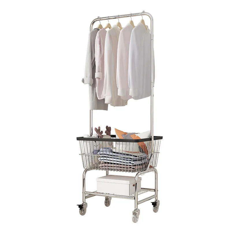 

Mobile clothes hanger, clothing store cart, indoor drying clothes hanger, floor to ceiling bedroom storage rack, retractable clo