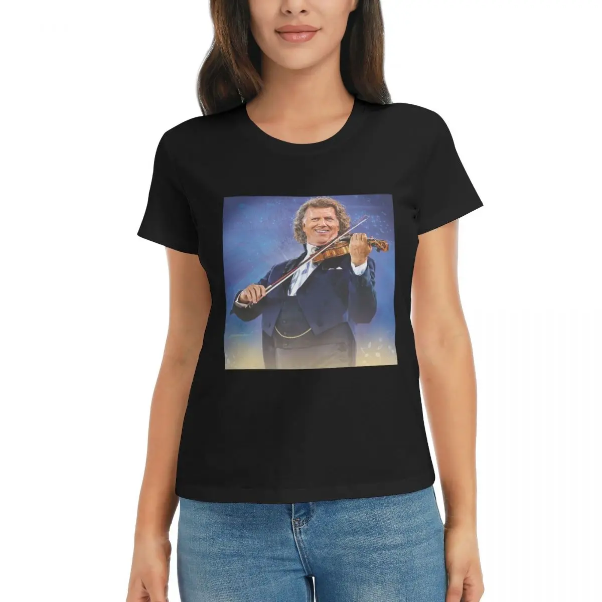 

Women T-Shirt Andre Rieu Best Of Andre Rieu Summer Short Sleeve Tees Round Neck Cotton T Shirts Clothes Tops Streetwear