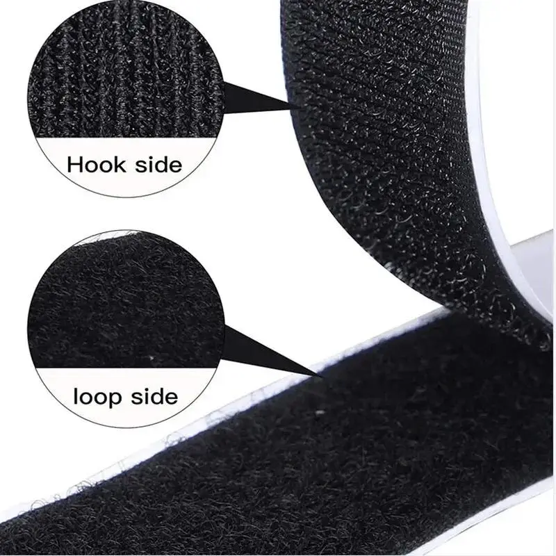 1/3/5M Strong Self-adhesive Fastener Tape Hook and Loop Magic Nylon Sticker Tape Adhesive with Glue Strap for DIY Craft 20MM