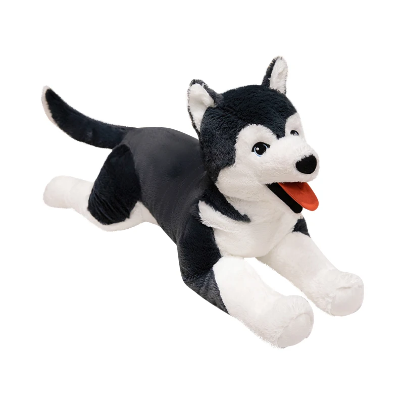 26/57cm Simulation Husky Dog Plush Toy Simulation Stuffed Dog Animal Toys for Children Soft Baby Doll Kids Birthday Gift