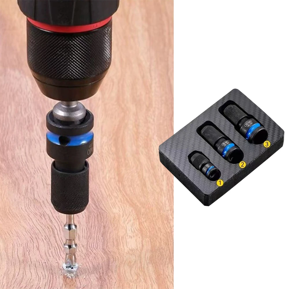 Electric Wrench Adapter Electric Drill Chuck Adapter Versatile Electric Wrench Adapter Set High-Torque Socket Attachments