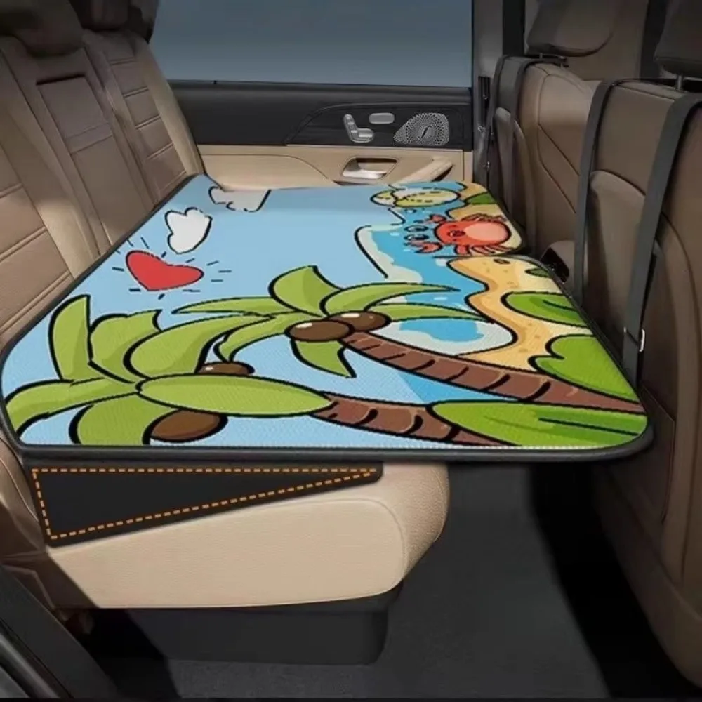 Black Car Seat Leveling Pad Memory Foam Fatigue Relief Height Increase Pad Comfortable Padding Flattening Design