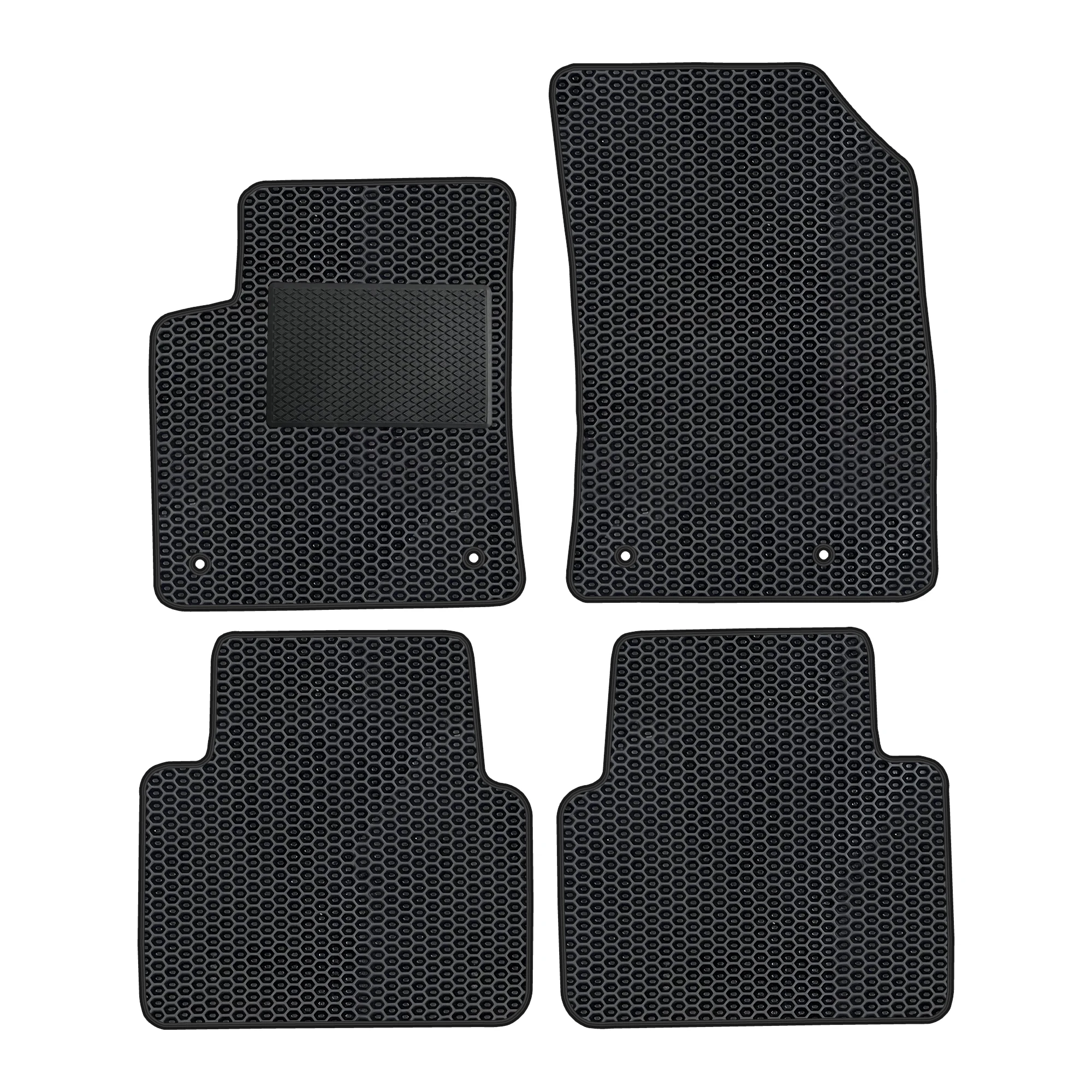 Set autovloermatten van Eva, geschikt voor de Opel Crossland X vanaf 2017.