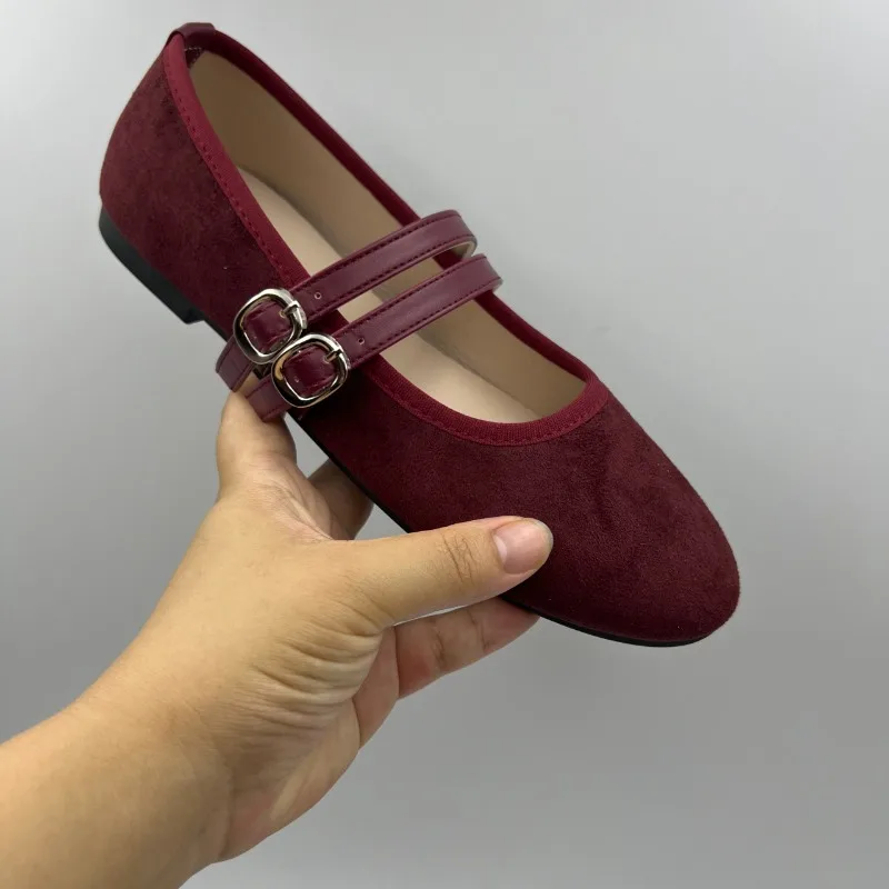 2026 Double-Strap Mary Jane French-Style Low-Cut Women's Shoes