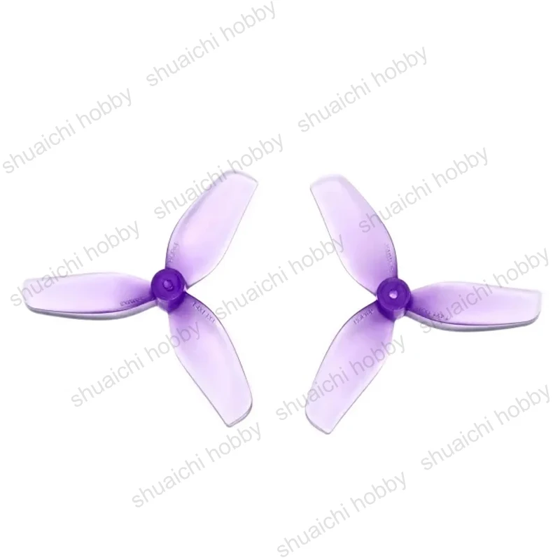 2 أزواج HQprop خفيفة Whoop الدعامة 1.4 بوصة ثلاثة شفرات المروحة 1.4X1.1X3 (35 مللي متر)-1 مللي متر ل الطائرة بدون طيار RC طائرة نموذجية الملحقات