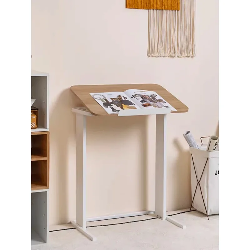 Modern minimalist multifunctional wrought iron home adjustable computer desk learning removable multifunctional student desk