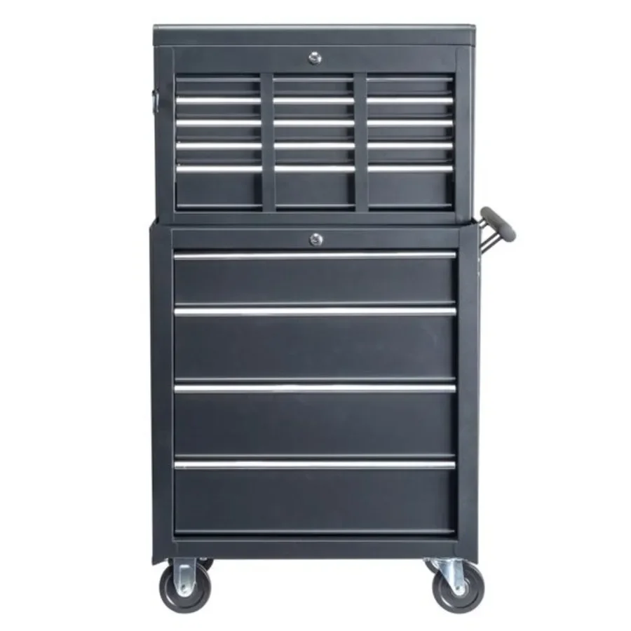 

steel tool box black