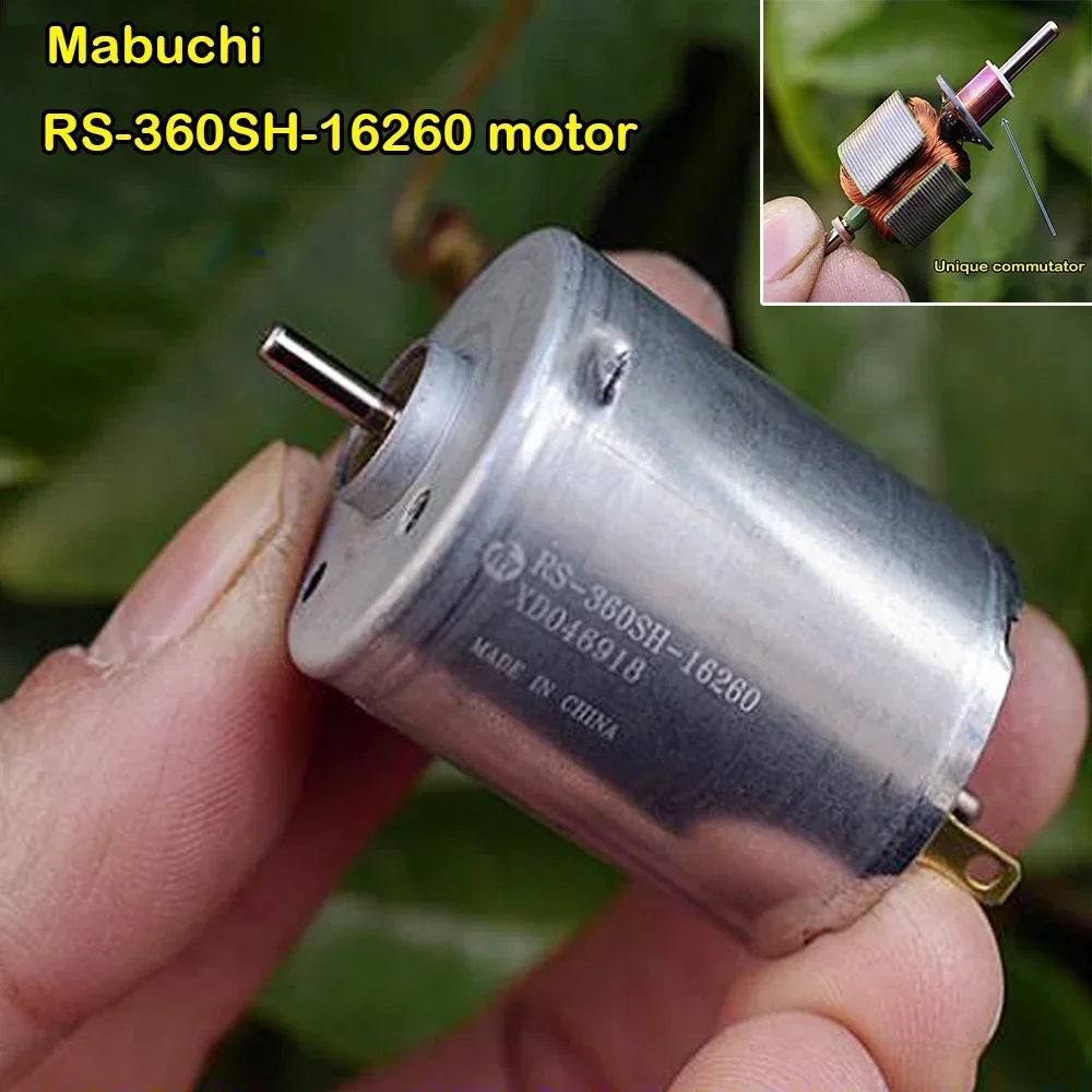 Mabuchi RS-360SH-16260 Motor DC 12V-24V 18V 13800RPM 360 for Precision Office Equipment  Injet Lazer Printer Copier Double Shaft