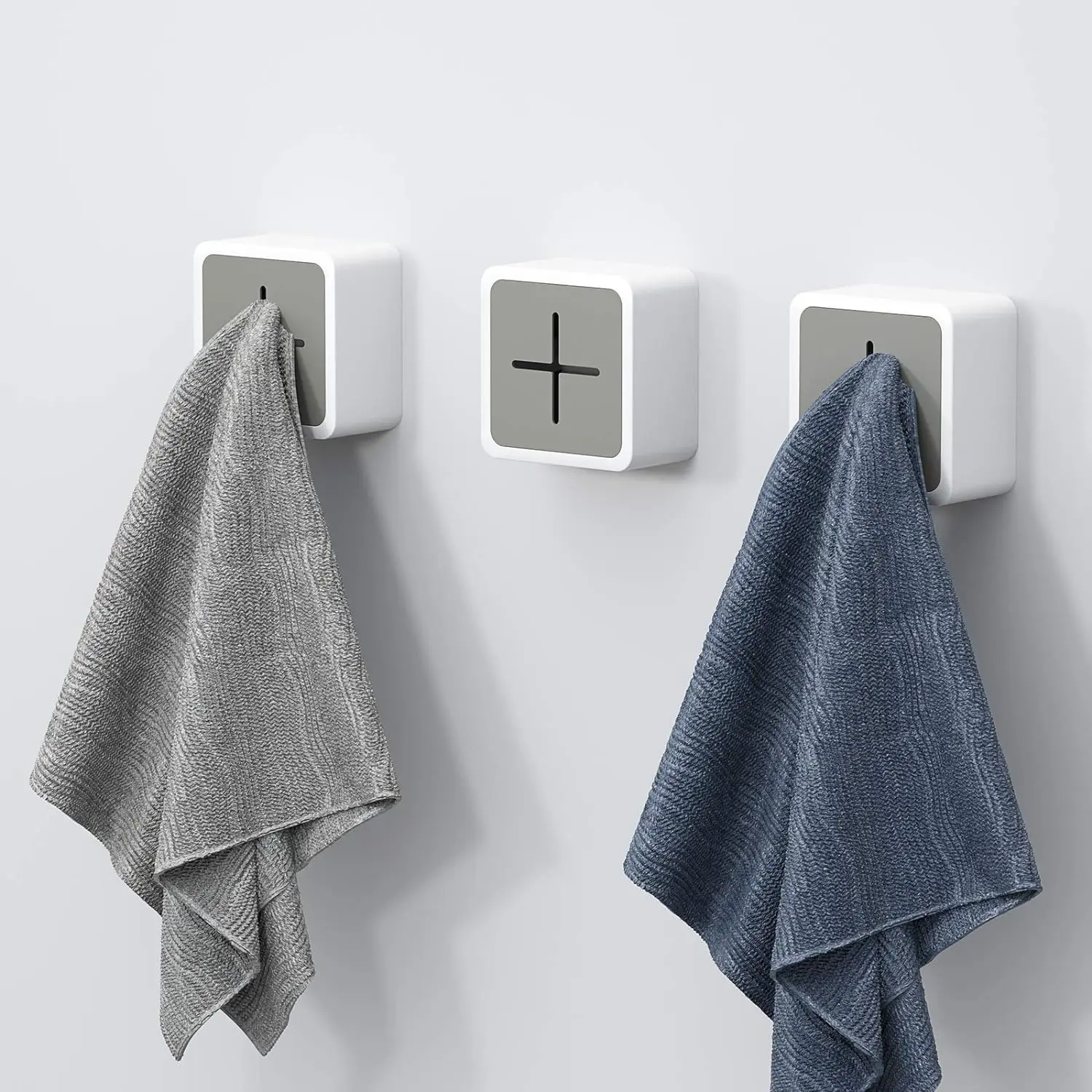 1/3pcs Waterproof Towel Hook With Self-Adhesive Backing,Universal Dish Cloth Holder For Bathroom And Kitchen ,Easy Installation