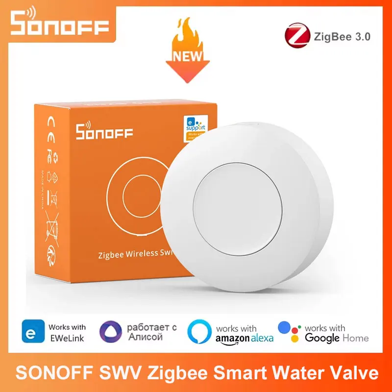 SONOFF SNZB-01P Zigbee Беспроводная кнопка переключения Smart Scene Switch Умный дом Голосовое управление для EWeLink APP Alexa Home Assistant SONOFF SNZB-01P Zigbee Беспроводная кнопка переключения Smart Scene Switch Умный дом Голосовое управление для EWeLink APP Alexa Home Assistant