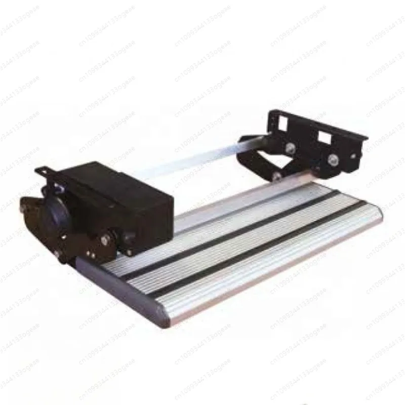 RV motor step automatically slides out of camper ambulance RV step