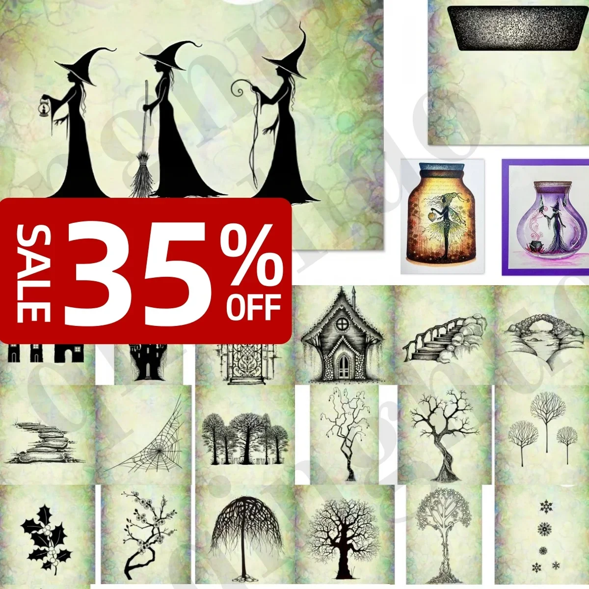 Clearout Sale New Stamps Tree house Stamps for DIY Scrapbooking Photo Album Embossing Decorative Paper Cards handmade