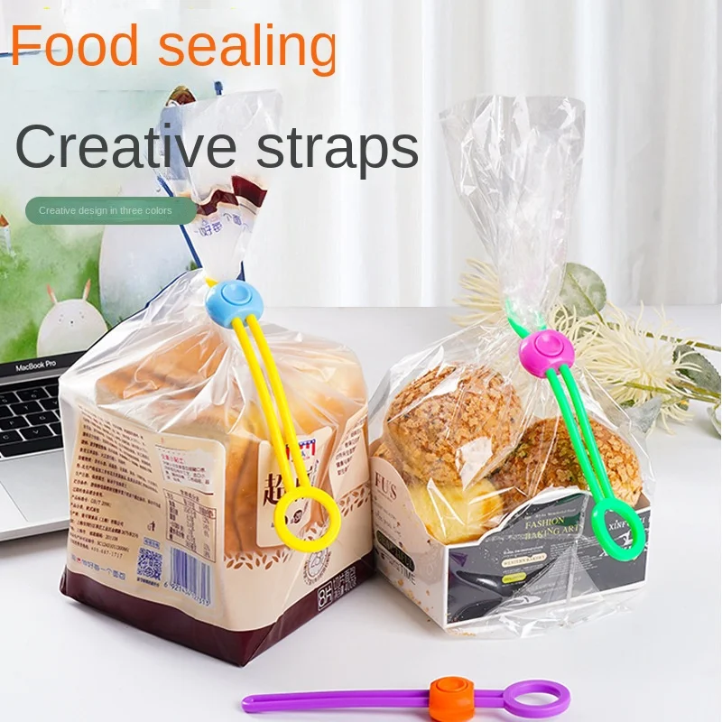 Multi-Purpose Food Sealer Colorful Seal Ties for Food Preservation Kitchen Tool for Securely Fastening