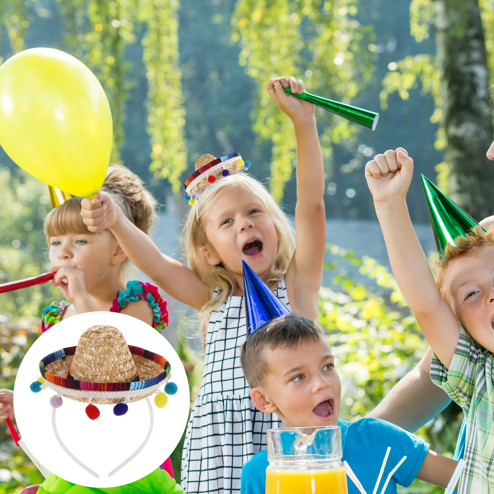 

Mini Mexican Hats for Birthday Party Decorations Lightweight Comfortable Handcrafted Quality Summer Beach Hat Carnival