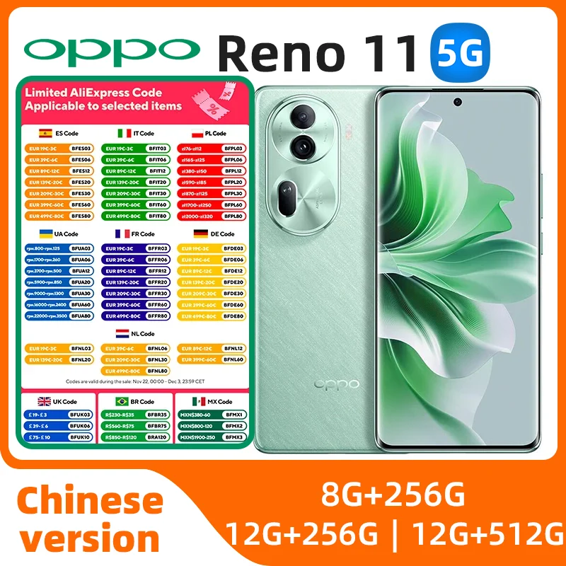 هاتف OPPO-Reno 11 الذكي ، بوصة ، OLED ، أبعاد ، 67 واط supervoc ، 10000 mAh ، كاميرا NFC ، 50 ميجابكسل ، هاتف مستعمل