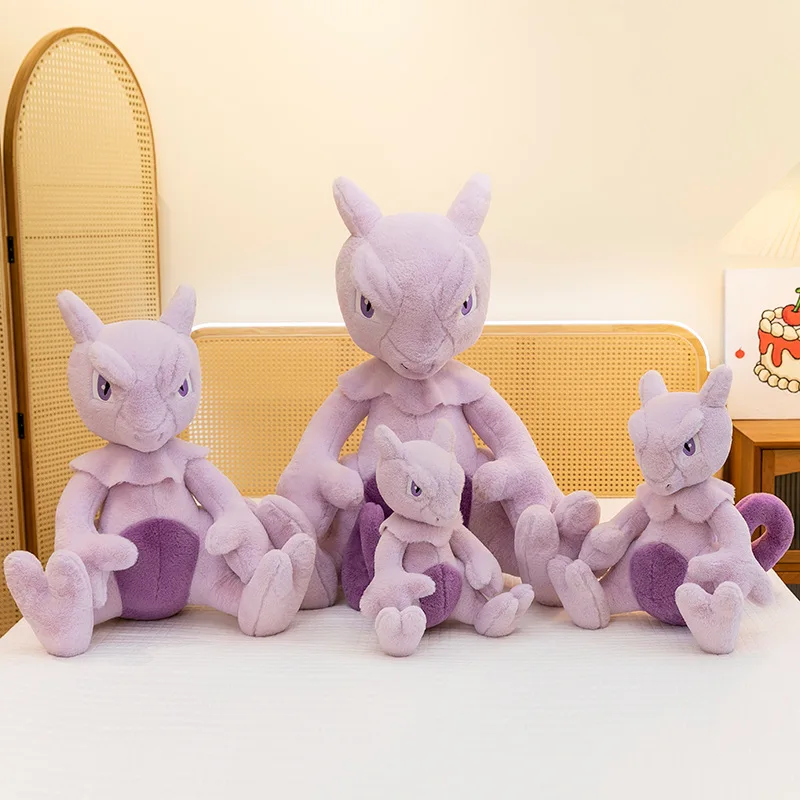 Pokemon Mewtwo Mew Plush Toys Pokémon Anime Plushie Dolls 32-80cm Kawaii Cartoon Soft Pillow Stuffed Birthday Gifts for Children