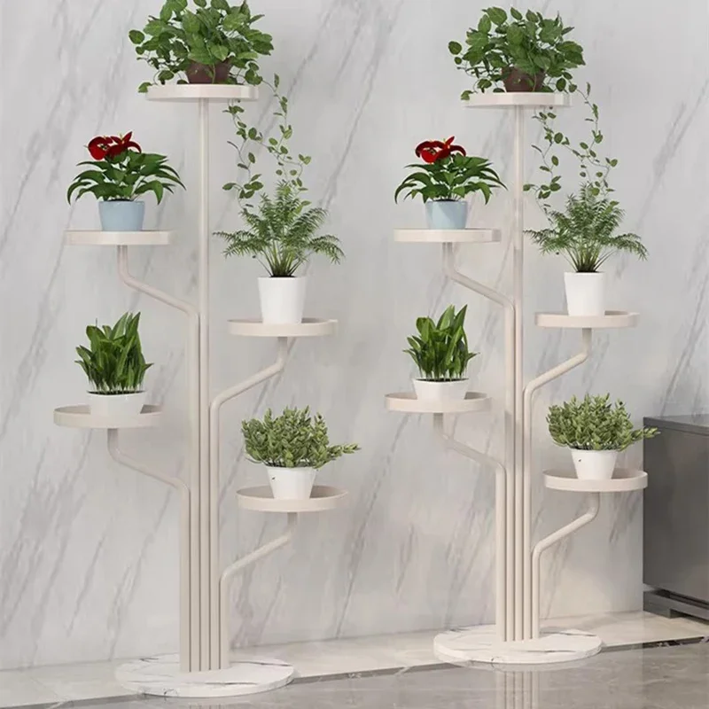 زهرة الجرف غرفة المعيشة رفوف النباتات وضع شرفة حامل داخلي رفوف النبات الحديد الفن الأثاث الحديث Soporte De Plantas FYPS
