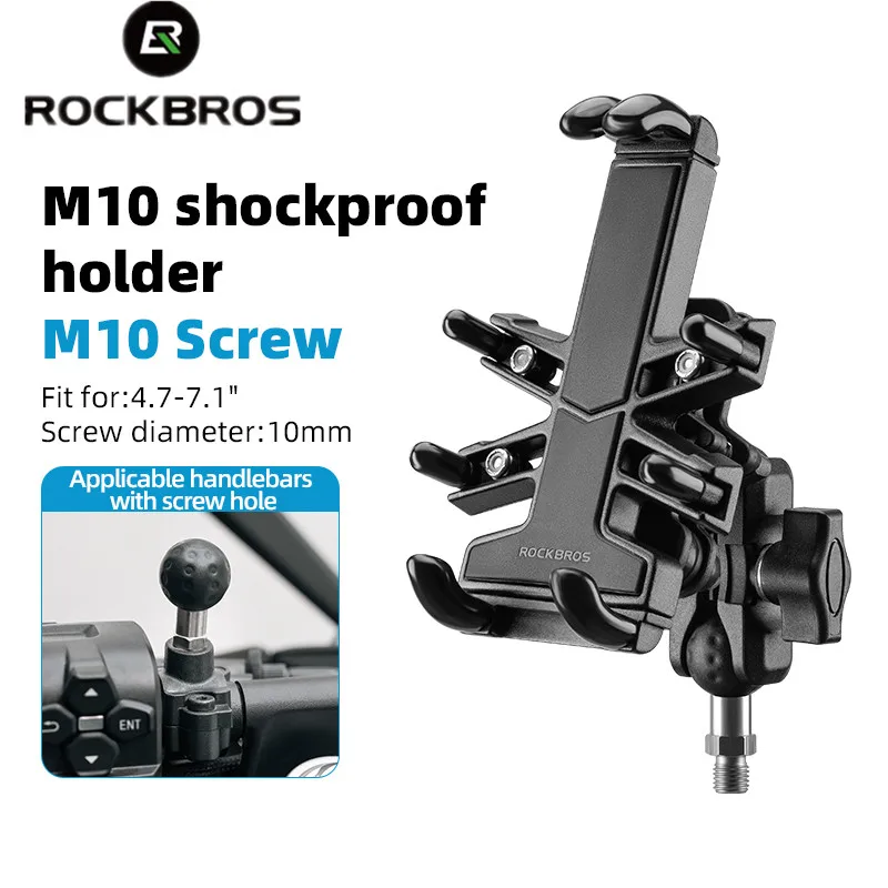 ROCKBROS Motorcycle Phone Holder Electric Smart phone Holder Cycling Phone Holder For GSX250R/Ninja400/CF250R/400GT/600GT/TRG