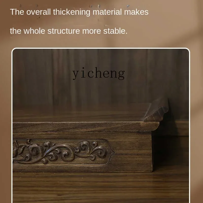 ZZTQH Buddhist shrine high base divine cabinet vertical cabinet rectangular Buddhist cabinet shrine table living room shelf tabl