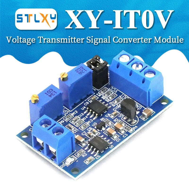 Current To Voltage Module 0 -20mA/4 -20mA to 0- 3.3V/0 -5V/0 -10V Voltage Transmitter Signal Converter Module