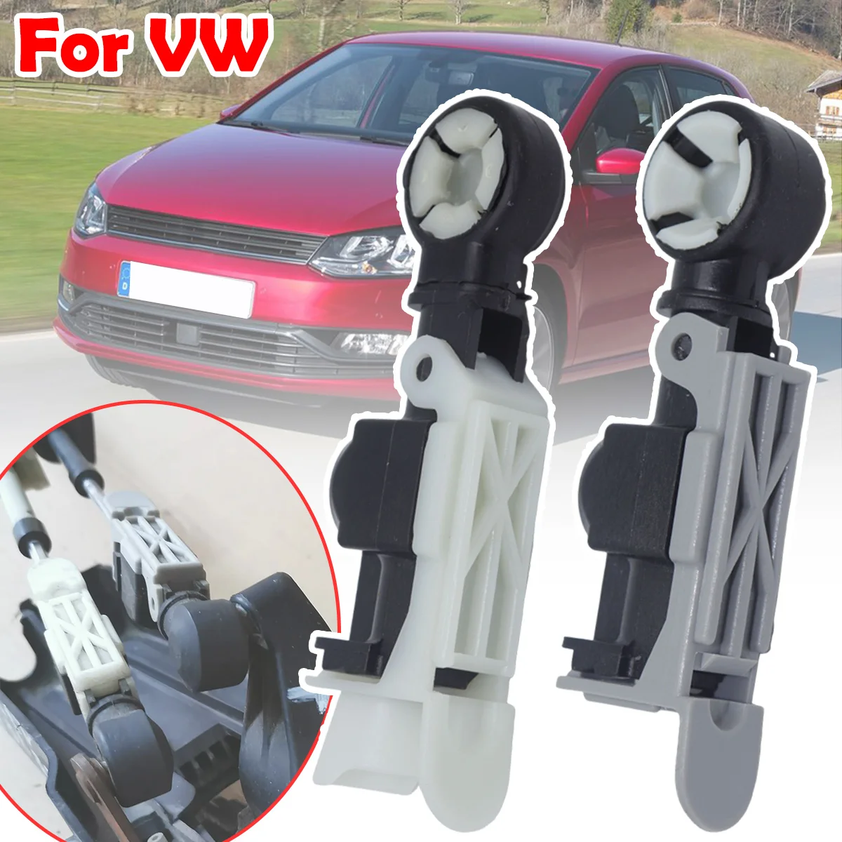 

Manual Shift Linkage Lever Cable Bowden Catch for VW Terminal Selection Gearbox Cable Stop Support Car Accessories 5Z0711761